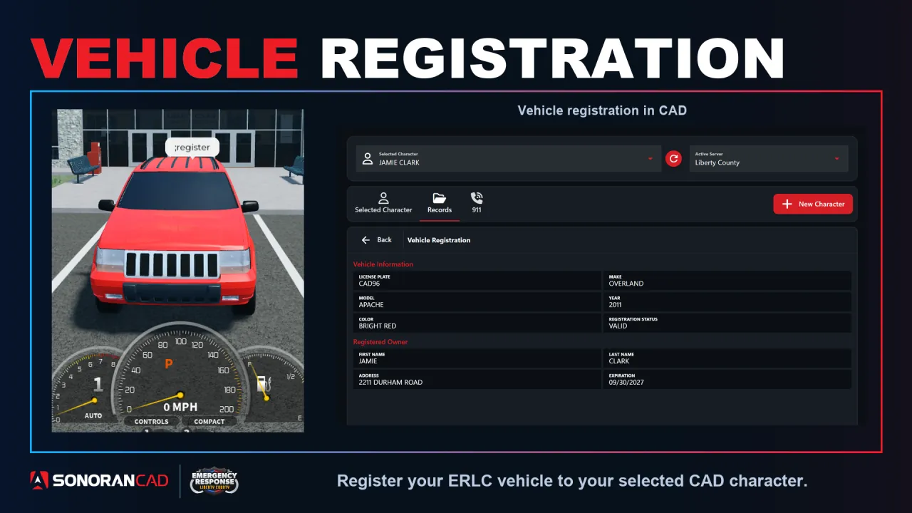 Vehicle Registration Preview